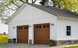 Gallery Ultra-Grain Dark Oak Finish long panel with sq24 windows